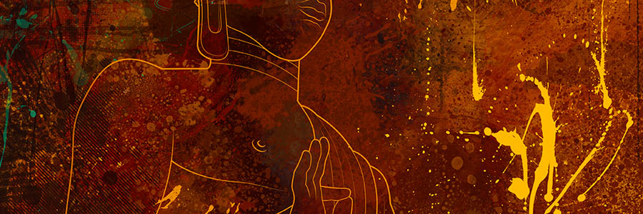 Buddha Art Closeup